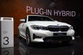 New 2019 BMW 330e hybrid review Royalty Free Stock Photo